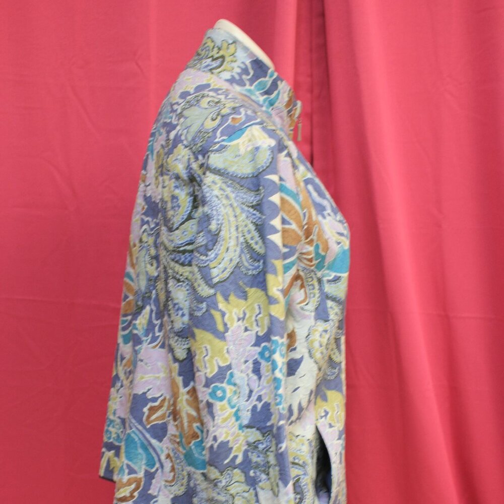 #558B Chico's Cool-Toned Zip-Up Jacket Size 3 (16) - Picture 3 of 11